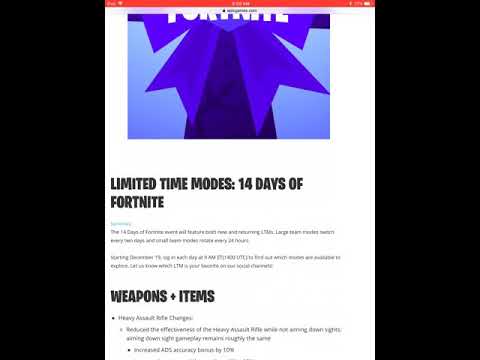 FortniteV.7.10 patch notes!