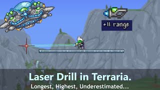 Laser Drill in Terraria ─ Longest, Highest, but is it useful?