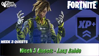 How To Complete All Week 3 Quests - Easy Location Guide - Fortnite Chapter 3 Season 4 Paradise