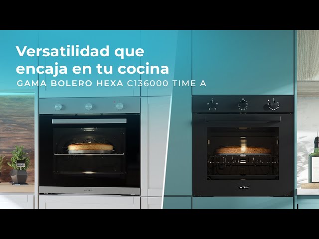 Herd Cecotec Bolero Hexa C136000 Mirror Time 77L Timer 2800W Dampfreinigung Glaskerntür video