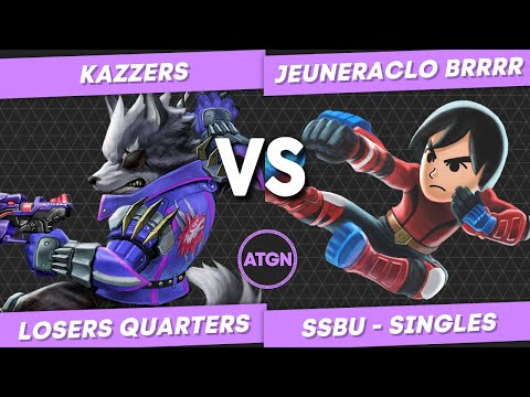 ATGN S7 Final - Losers Quarters - Kazzers (Wolf) VS jeuneraclo brrrr (Mii Brawler)