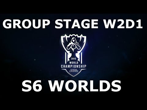Week 2 Day 1 of S6 LoL eSports World Championship 2016 Groups! Full Day All Games! #Worlds 2016