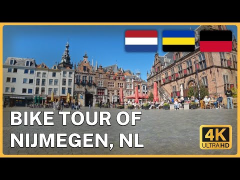 Cycling in NIJMEGEN, Netherlands | Full City Bike Tour | POV 4K 60fps