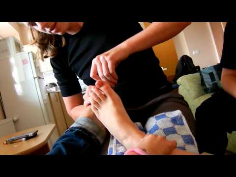 Lithuania 2011, part 45: Fixing Hannah's Toe