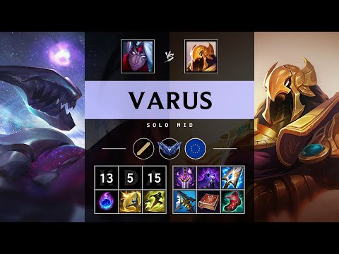 Varus Mid vs Azir - EUW Diamond Patch 25.10