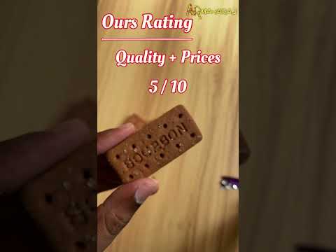 🍫🍪😋 Britannia Bourbon Biscuit | Rating #shorts