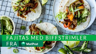Fajitas med biffstrimler