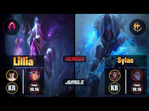 Haru LILLIA (Jungle) [Dark Harvest] VS SYLAS - Grandmaster KR Patch 10.16