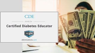 How much does a certified diabetes educator (CDE) make??