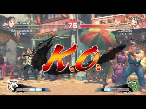 SSF4: AirGen (Ryu) VS ACQUA (Ibuki)
