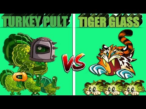TIGER GRASS vs TURKEY PULT - Who Will Win? - PvZ 2 Plant Vs Plant