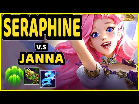 SERAPHINE vs JANNA - BOTTOM SUPPORT GAMEPLAY - EUW Ranked MASTER