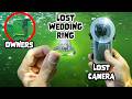 Searching Underwater For A Diamond Wedding Ring And YouTuber S 360 Camera SHOCKED Owners