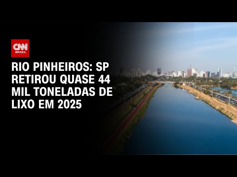 SP retirou quase 44 mil toneladas de lixo do Rio Pinheiros em 2025 | CNN NOVO DIA