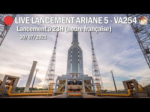 Lancement Ariane 5 ECA VA254- Eutelsat & Star One - Commenté [FR] - Lancement 23H