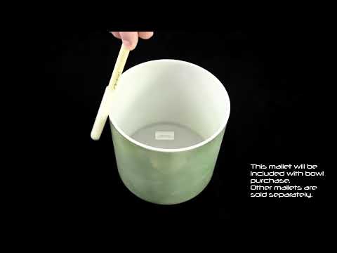 8"  Crystal Tones™ Sage Forest Gold Bowl (F# Perfect Pitch)  - Unlimited Singing Bowls