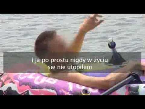 Pan Darek na pontonie.