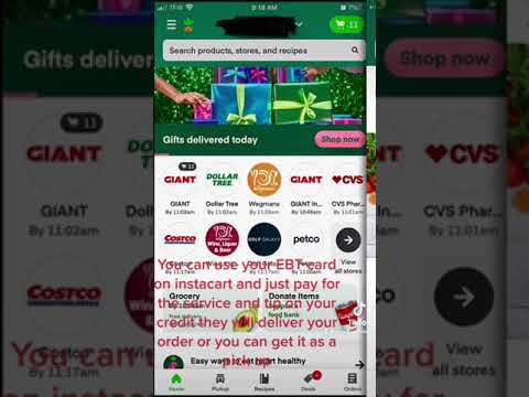 You can save money on instacart by using your EBT card and pay for service and tip on your credit
