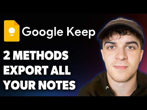 How to Export All Your Google Keep Notes 2 Methods [2025 Full Guide]