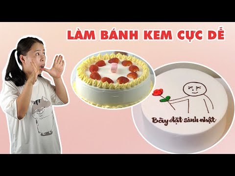 Cách Làm Bánh Kem Cự Dễ | HÀ COOKING