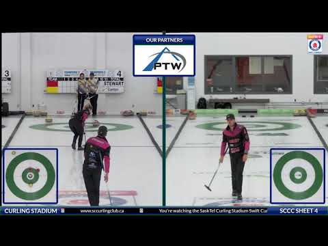 Cotter/Cotter vs. Kitz/Stewart - Draw 3 - SaskTel Curling Stadium Swift Current DOUBLES