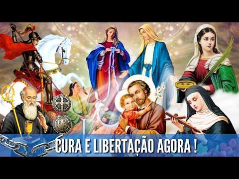 ORAÇÃO FORTE PARA CURA E LIBERTAÇÃO DOS VÍCIOS  SÃO JORGE SANTA RITA E DESATADORA HOJE