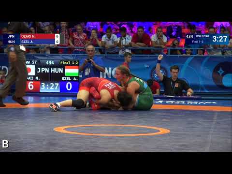 GOLD WW - 57 kg: N. OZAKI (JPN) v. A. SZEL (HUN)