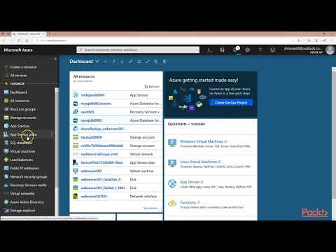 Build Deploy Web App on MS Azure Back Up Azure Web Apps | packtpub com