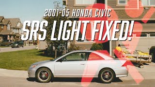 Easy Honda Civic SRS Light Fix!