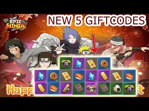 Epic Ninja God New 5 Giftcodes - Naruto RPG Free VIP Game