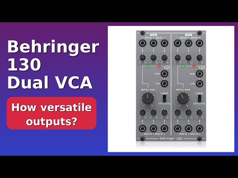 REVIEW (2025): Behringer 130 Dual VCA. Features.