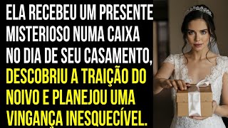 Ela recebeu um presente misterioso no dia do casamento, descobriu a traição do noivo e planejou...