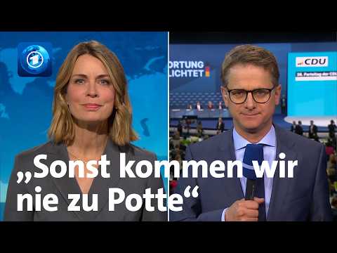 CDU-Parteitag: Wahl zum Parteivorsitz, Debatten und Reformen | tagesthemen-Interview