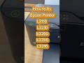 How To Fix Epson Printer Power Button Green Red Lights Blinking Comment Your Questions ️ Epson