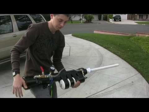 Combustion Cannon first test