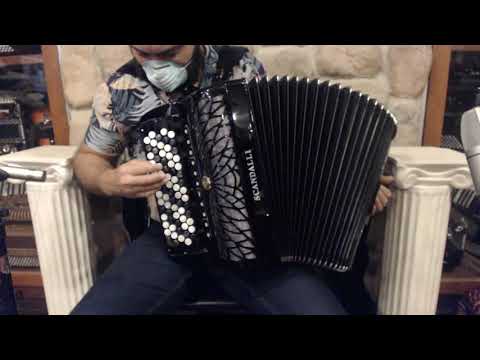 SCANAIRIIIBHBK - Black Scandalli Air III C Chromatic Button Accordion B System LMMH 72 96 $7999