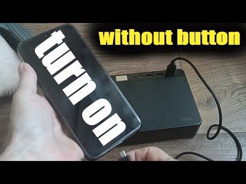 How to turn on phone without power button and volume button