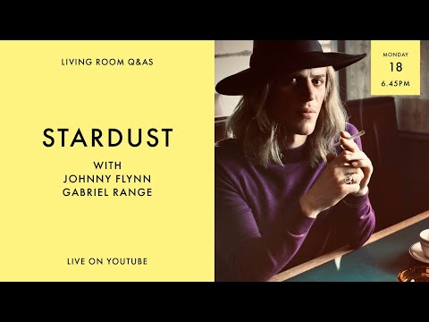 Thumbnail of the video: LIVING ROOM Q&As: Stardust with Johnny Flynn and Gabriel Range