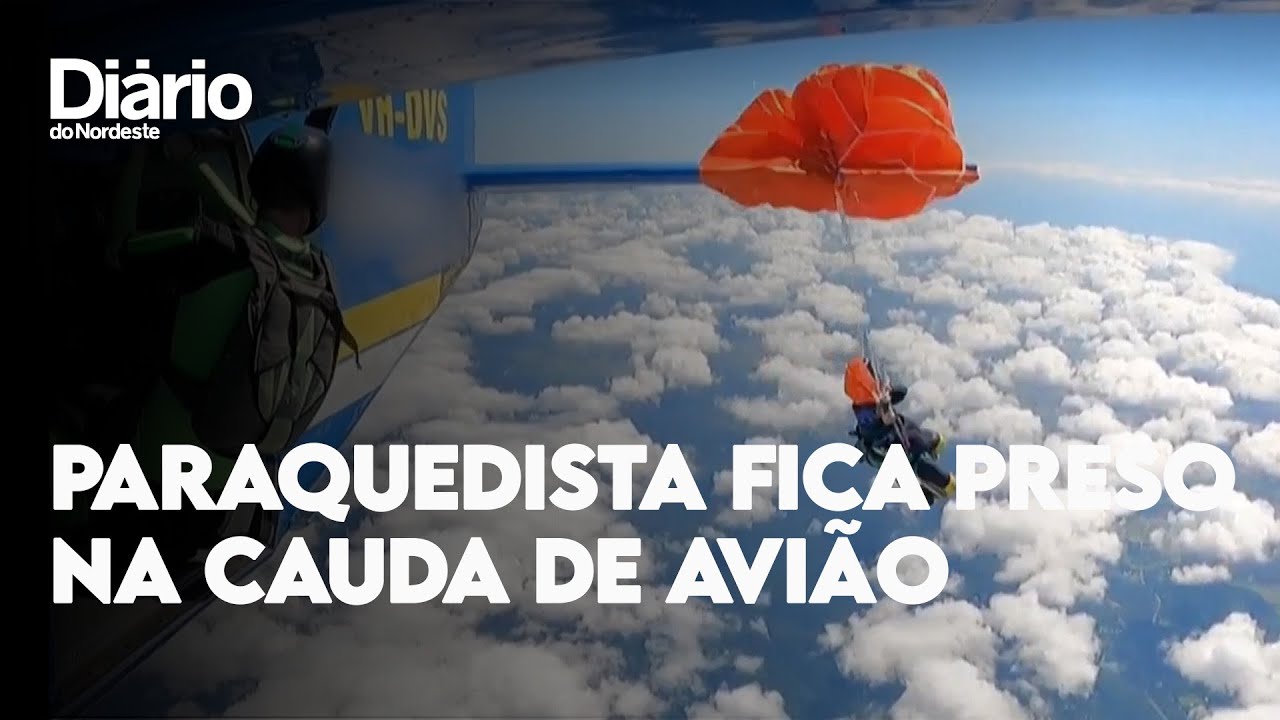 Imagem da notícia Paraquedista fica preso na cauda de avião na Austrália