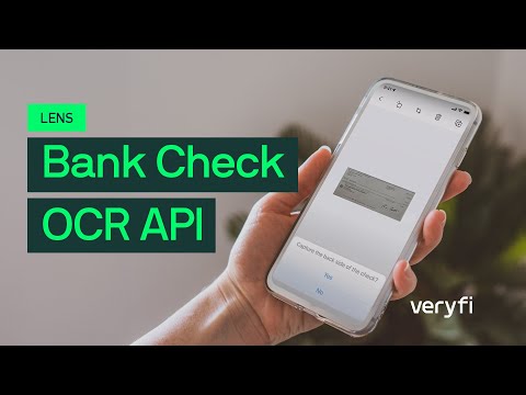 Bank Check OCR API using Veryfi Lens [developer demo]
