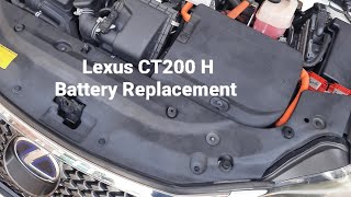 Battery replacement for Lexus CT200 H and where is the battery back up point #lexus #hybridcar