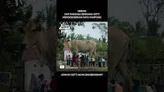 Download lagu HEBOH! SAPI RAKSASA BERNAMA SEPTI MENGGEMPARKAN SATU KAMPUNG! 😱 #shorts mp3