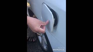 How to open and fix stuck Toyota fuel gas door won