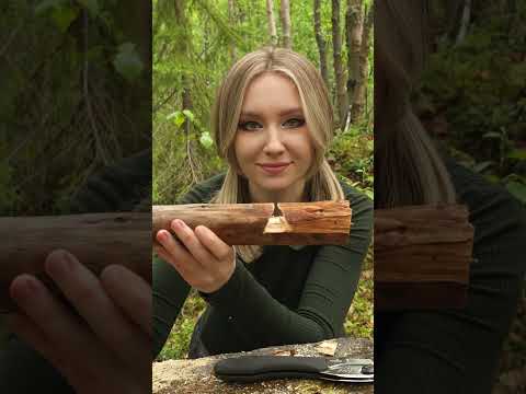 GENIUS campfire pot hanger EASY to make 🔥🪓 #camping #bushcraft #survival #outdoors