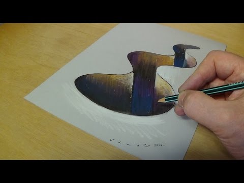 3D Drawing Hole for Kids - How to Draw 3D Hole - Trick Art on Paper