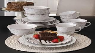 Pfaltzgraff Trellis White 16 Piece Stoneware Dinnerware Set Review