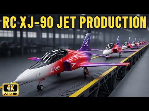 Inside the RC XJ 90 Jet Factory  Real Manufacturing & Runway Testing