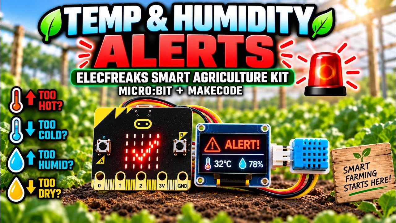 ELECFREAKS Smart Agriculture Kit Tutorial | Temperature & Humidity Alert System