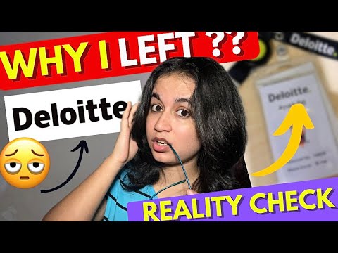 I LEFT my Job at Deloitte 🚨(BIG 4) || Must Watch (Salary, Package, placement)
