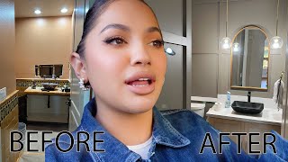 BATHROOM REVEAL + EVI'S NEW ROOM PROGRESS!!!